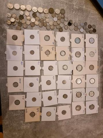 Oude Nederlandse munten: Willem II, III, Wilhelmina beschikbaar voor biedingen