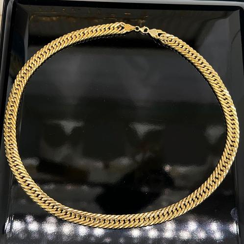 18k gouden ketting cuban schakel collier nieuw, Sieraden, Tassen en Uiterlijk, Kettingen, Ophalen of Verzenden