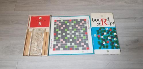 Boardscript bordspel spel scrabble jaren 70, Hobby en Vrije tijd, Gezelschapsspellen | Bordspellen, Gebruikt, Ophalen of Verzenden