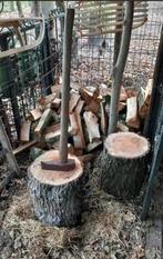 Houten hakblokken, Ophalen, Gebruikt, Liggend, Onbekend