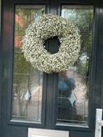 Verse witte gipskruid krans 45 cm - Handgemaakt Cadeau, Ophalen of Verzenden, Nieuw