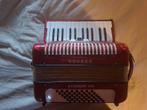 Hohner Student VM Accordeon met Koffer, Muziek en Instrumenten, Accordeons, Gebruikt, Hohner, Met riemen, Toetsaccordeon