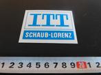 sticker ITT  SCHAUB-LORENZ, Ophalen, Zo goed als nieuw, Sticker