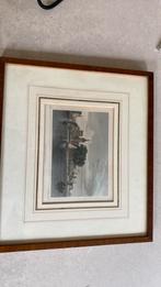 Oude prent Dordrecht gravure, Antiek en Kunst, Ophalen