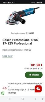 BOSCH GWS17-125CI, Ophalen of Verzenden, Nieuw, Haakse handslijpmachine