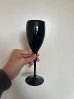 TOPDEAL Kunststof champagne glas flute zwart 17cl 24 stuks, Ophalen of Verzenden, Nieuw, Overige typen