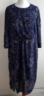 Gerry Weber donkerblauwe jurk met print mt. 46, Kleding | Dames, Blauw, Ophalen of Verzenden, Zo goed als nieuw, Gerry Weber
