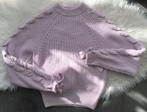 H&M Lace Up Trui Knit Sweater Lila Paars, H&M, Verzenden, Paars, Zo goed als nieuw