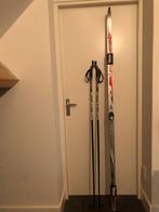 Fischer dames langlauflatten 190 cm en stokken 142,5 cm, Ophalen, Zo goed als nieuw, Ski's, Fischer