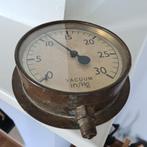 Grote Antieke koperen Vacuümmeter, diameter 17 cm., Doe-het-zelf en Verbouw, Ophalen of Verzenden, Gebruikt, Druk