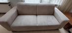 Beige stoffen 2 en 3 zits banken met bijzet bank, Ophalen, Gebruikt, 75 tot 100 cm, Stof