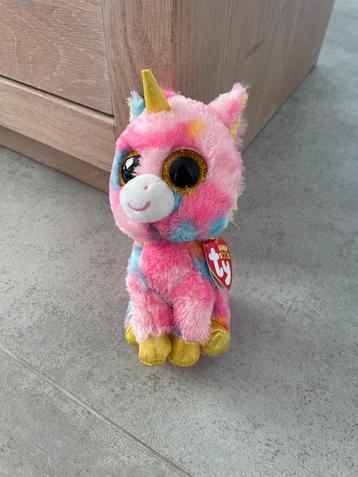 Schattige Beanie Boos Ty eenhoorn Fantasia. beschikbaar voor biedingen