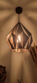 Eglo hanglamp Carlton zwart koper, Huis en Inrichting, Lampen | Hanglampen, Ophalen, Zo goed als nieuw, Minder dan 50 cm