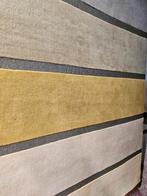 Vloerkleed gestreept in groentinten., Ophalen, 150 tot 200 cm, Rechthoekig, Groen