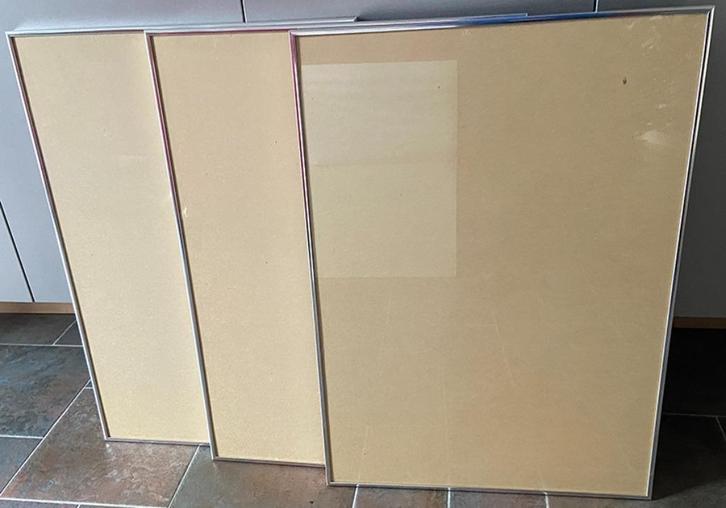 Aluminium wissellijsten – 3 stuks - 70,5 x 50,5 cm, Huis en Inrichting, Woonaccessoires | Lijsten, Zo goed als nieuw, 50 tot 75 cm