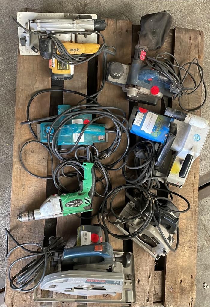 Partij professioneel elektrisch gereedschap, Doe-het-zelf en Verbouw, Gereedschap | Handgereedschap, Gebruikt, Ophalen