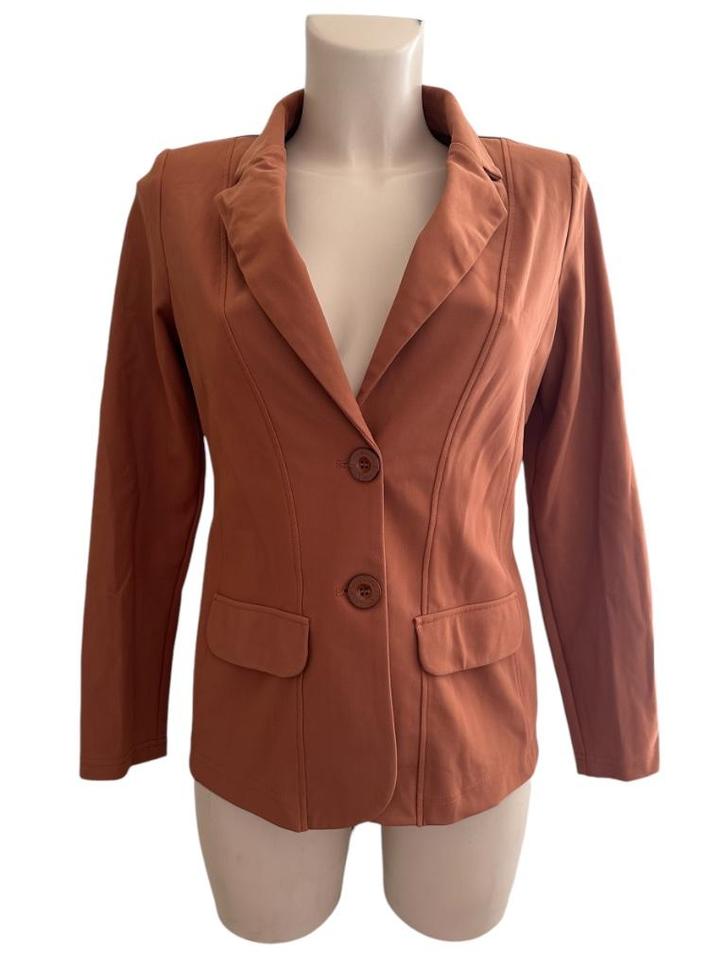 Studio Anneloes blazer S, Kleding | Dames, Jasjes, Kostuums en Pakken, Zo goed als nieuw, Maat 36 (S), Bruin, Ophalen of Verzenden