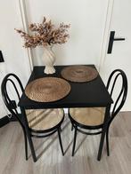 Eettafel met stoelen, Huis en Inrichting, Tafels | Sidetables, Ophalen, Zo goed als nieuw, 25 tot 50 cm, Rechthoekig