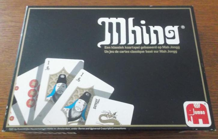 Mhing kaartspel / Jumbo Vintage 1985, Hobby en Vrije tijd, Gezelschapsspellen | Kaartspellen, Zo goed als nieuw, Een of twee spelers