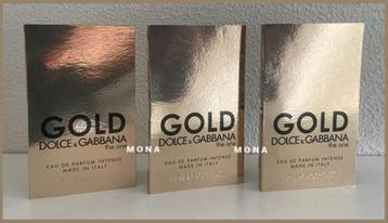 The One Gold Intense 3x parfum sample proefje tester monster beschikbaar voor biedingen