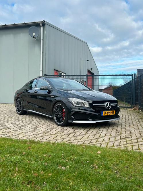 Mercedes CLA-Klasse 45 AMG 265KW 4MATIC 7G-DCT 2014 Zwart, Auto's, Mercedes-Benz, Particulier, CLA, 4x4, ABS, Achteruitrijcamera