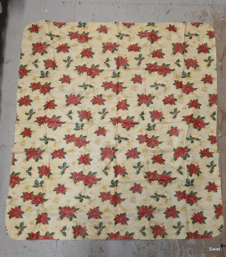 2249 vintage kerst tafelkleed met plastic 130x170cm, Diversen, Kerst, Nieuw, Ophalen of Verzenden