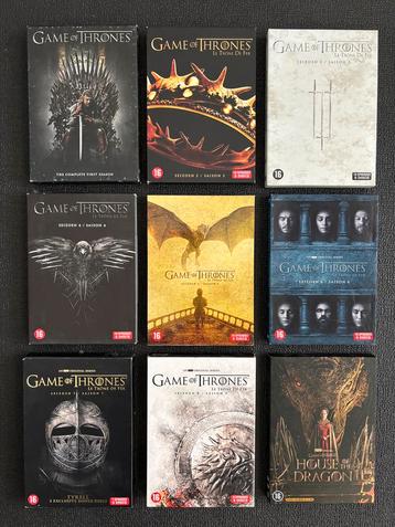 Game of Thrones 1-8 + House of the Dragon 1 beschikbaar voor biedingen