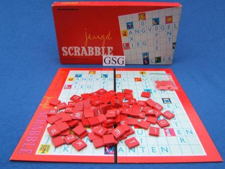 Scrabble jeugd nr. 60159-02, Hobby en Vrije tijd, Gezelschapsspellen | Bordspellen, Zo goed als nieuw, Ophalen