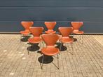 Fritz Hansen series 7 Vlinderstoelen in Cognac leder NIEUW!!, Ophalen of Verzenden, Bruin, Knoll vitra togo møller leolux sede artifort cassina b&b italia