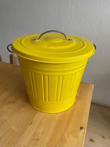 IKEA KNODD afval bak met deksel van metaal zgan beschikbaar voor biedingen