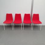 4x Midj italiaanse design vergaderstoelen - rode stof, Huis en Inrichting, Nieuw, Ophalen of Verzenden, Vier, Stof