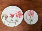 Villeroy flora 1 onderbord 31cm en 1 ontbijtborden 21/22cm, Ophalen of Verzenden