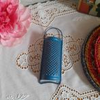 Kleine brocante rasp Frans blauw, Ophalen of Verzenden