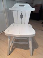 Witte houten stoel - Fraai!, Huis en Inrichting, Stoelen, Ophalen of Verzenden
