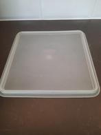 Tupperware deksel 515-3 | 24,5 x 24,5 cm | transparant, Ophalen of Verzenden, Gebruikt, Paars