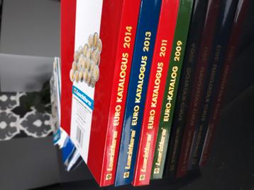 Diverse euromunten catalogussen en folders  beschikbaar voor biedingen