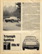 Autokampioen test Triumph Spitfire Mk IV 1975, Boeken, Gelezen, Overige merken, Verzenden