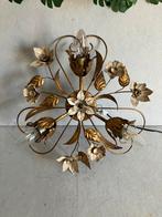 Banci Firenze vintage florale plafondlamp jaren 50/60 MCM, Ophalen of Verzenden, Gebruikt, Metaal