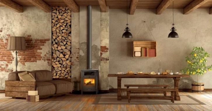 vrijstaande Ecodesign houtkachel met oven cooking kachel, Tuin en Terras, Terrasverwarmers, Nieuw, Ophalen of Verzenden