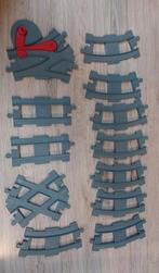Duplo - Rails en wissel, trein uitbreidingsset, Ophalen of Verzenden, Gebruikt, Losse stenen, Duplo