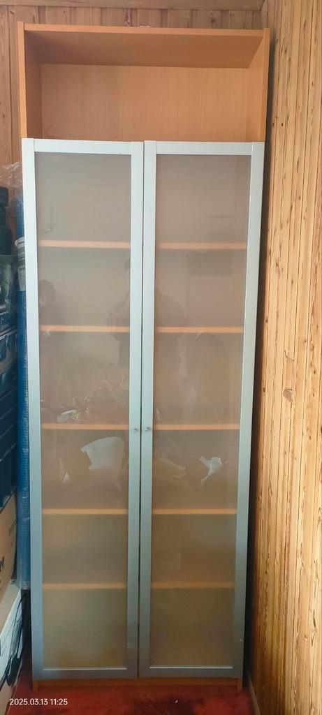 Hoge kast kantoor praktijk boekenkast met deuren 236x80x30cm, Huis en Inrichting, Kasten | Boekenkasten, Gebruikt, 25 tot 50 cm