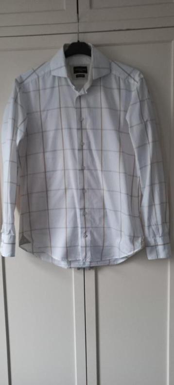 Cavallaro Napoli overhemd wit-beige maat M/40 zgan beschikbaar voor biedingen