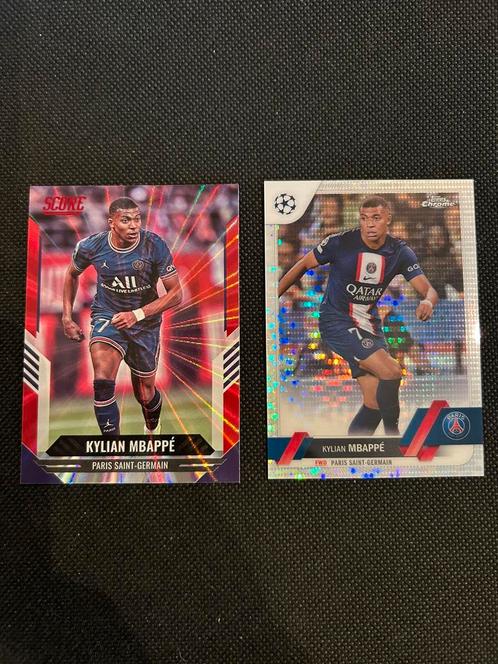 Twee Kilian Mbappe voetbalkaartjes, Hobby en Vrije tijd, Stickers en Plaatjes, Zo goed als nieuw, Plaatje, Ophalen of Verzenden