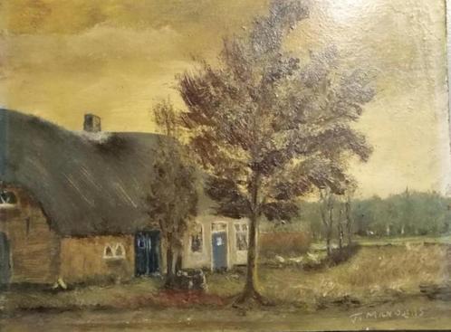 Prachtig landschaps-schilderij gesigneerd door F. Manders, Antiek en Kunst, Kunst | Schilderijen | Klassiek, Ophalen of Verzenden