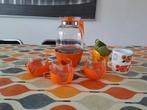 Vintage Theepot met Glazen Set, Ophalen of Verzenden