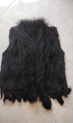 Zwarte bont bodywarmer als nieuw 40/42, Ophalen of Verzenden, Zo goed als nieuw, Maat 38/40 (M), Zwart