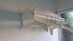 wand hang kapstok hout wit met hangers, Wandkapstok, Gebruikt, Ophalen of Verzenden, Minder dan 100 cm