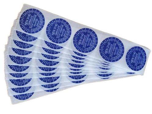 KEURINGSSTICKER 30MM NEN 3140 - 50 STUKS, Doe-het-zelf en Verbouw, Meetapparatuur, Nieuw, Toebehoren, Verzenden