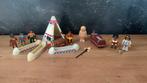 Vintage Playmobil indianen en Egypte mummie, Ophalen, Gebruikt, Complete set