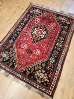 Vintage handgeknoopt perzisch tapijt qashqai 185x126, Info@SlatsAntiek.nl, 100 tot 150 cm, Perzisch, Ophalen of Verzenden